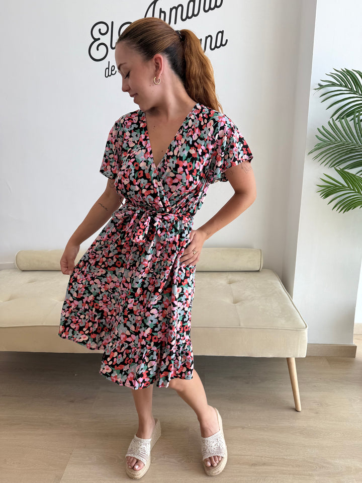 Vestido Nieves corto negro