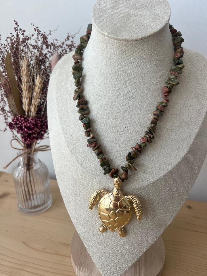 Collar Koa verde