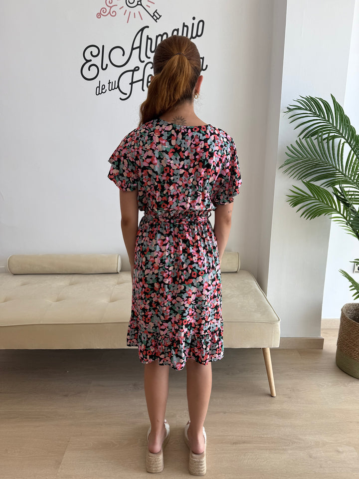 Vestido Nieves corto negro