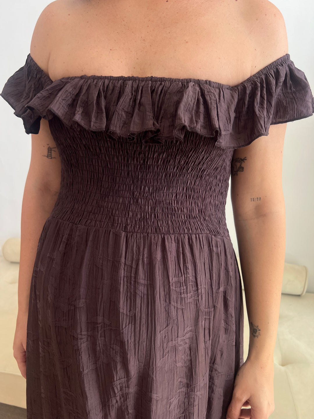Vestido Leila marrón