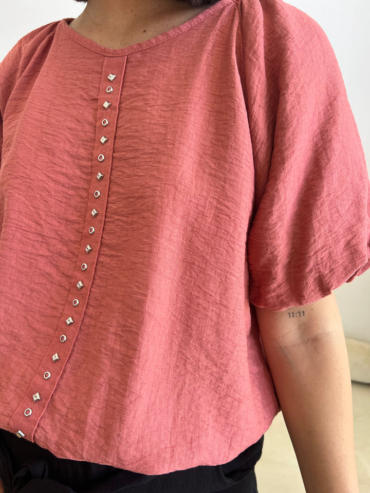 Blusa Chelo teja