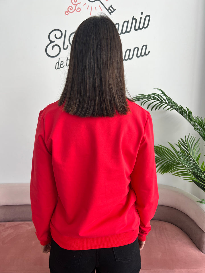 Sudadera Wild Life rojo