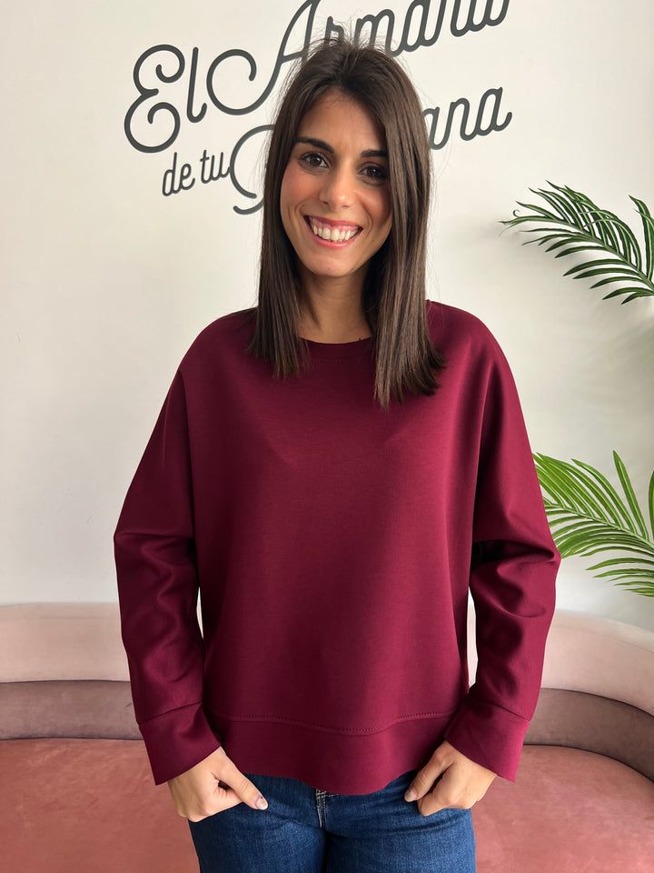 Sudadera Cari Burdeos