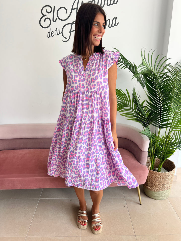 Vestido Maui malva