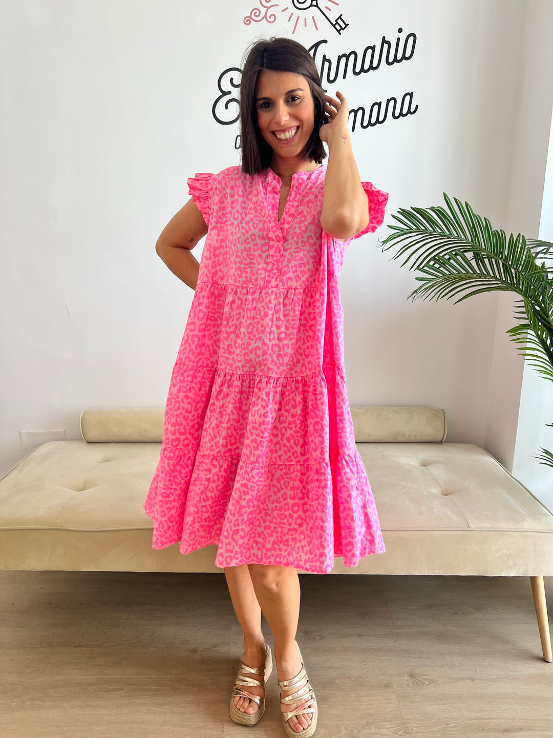 Vestido Rosalía rosa