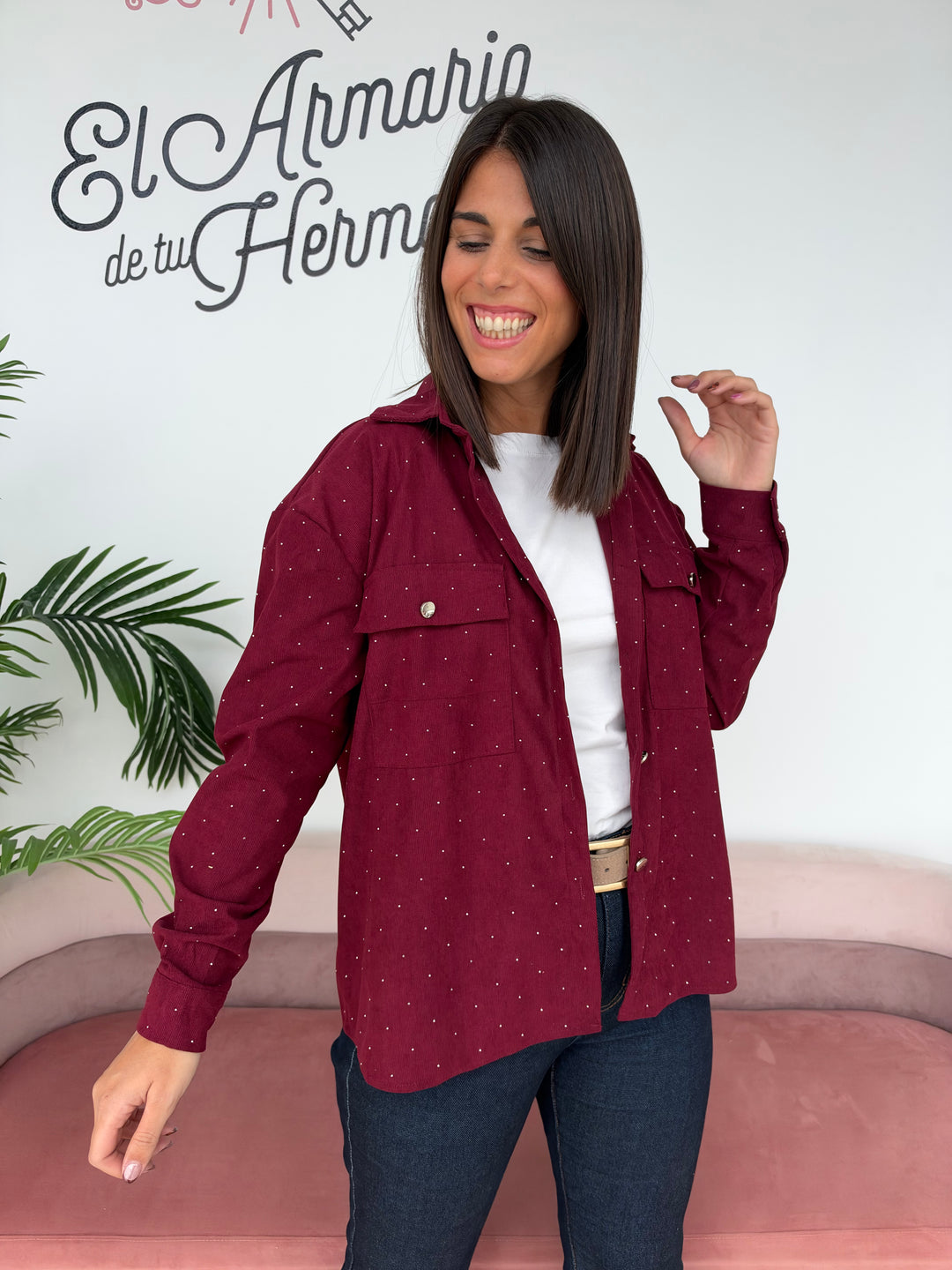 Sobrecamisa Florencia burdeos