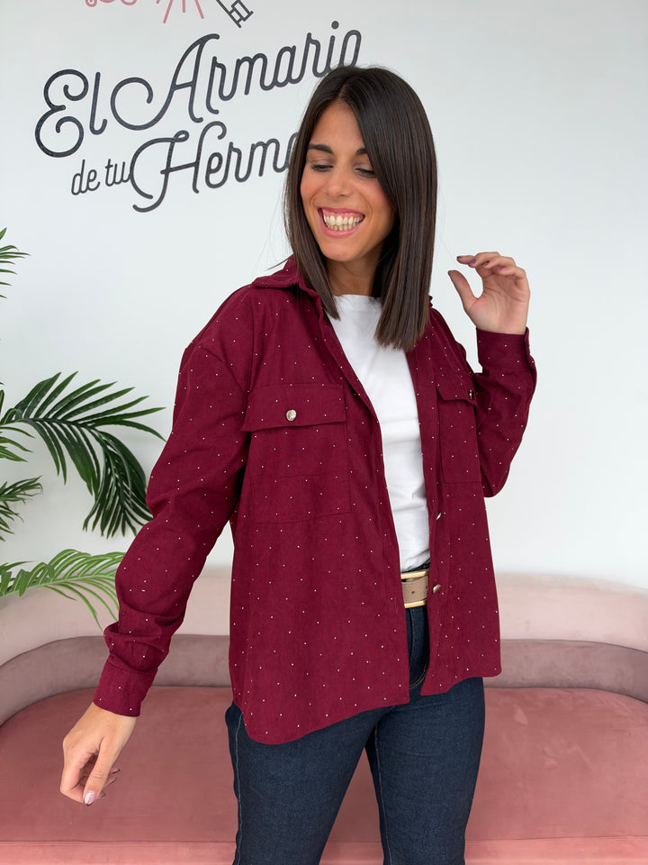Sobrecamisa Florencia burdeos