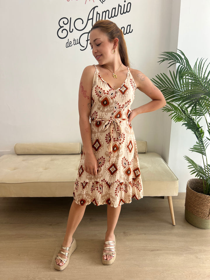 Vestido Victoria beige