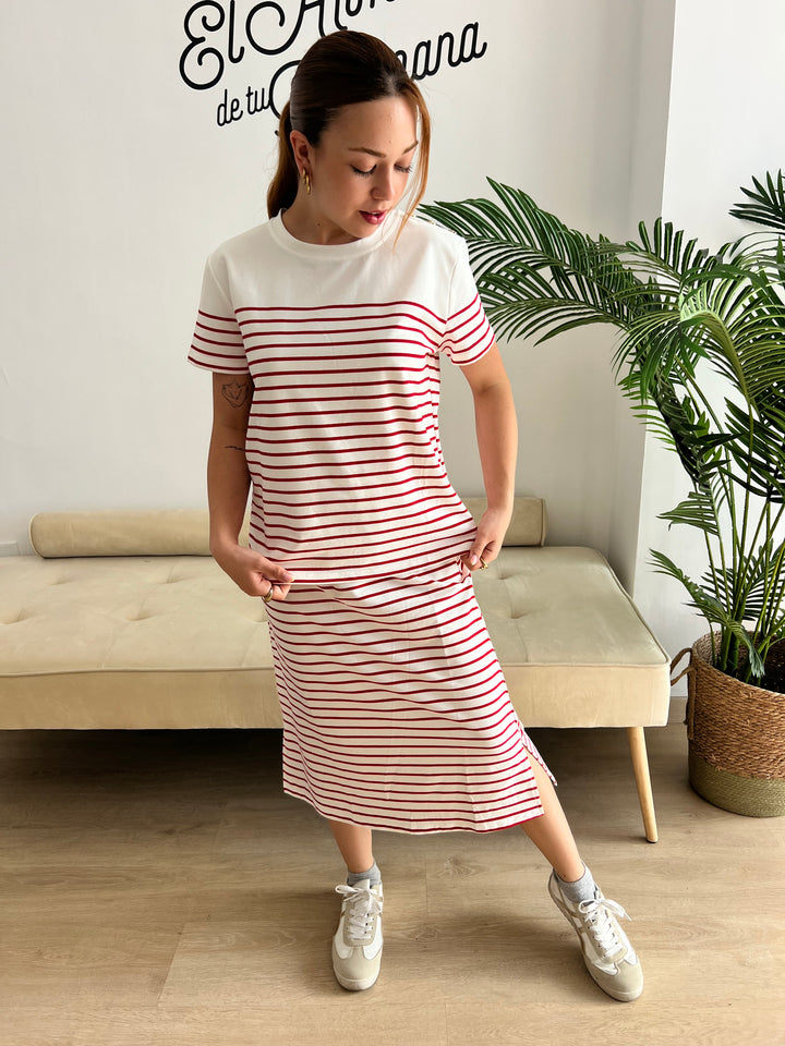 Conjunto Marine rojo