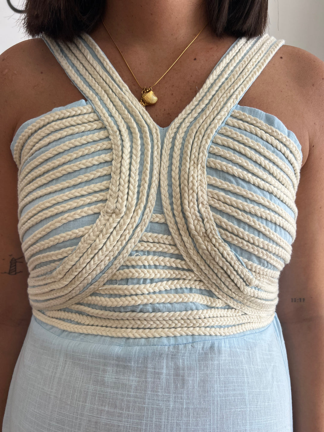 Vestido Tina celeste