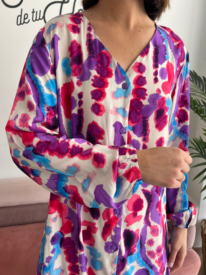 Vestido Abba morado