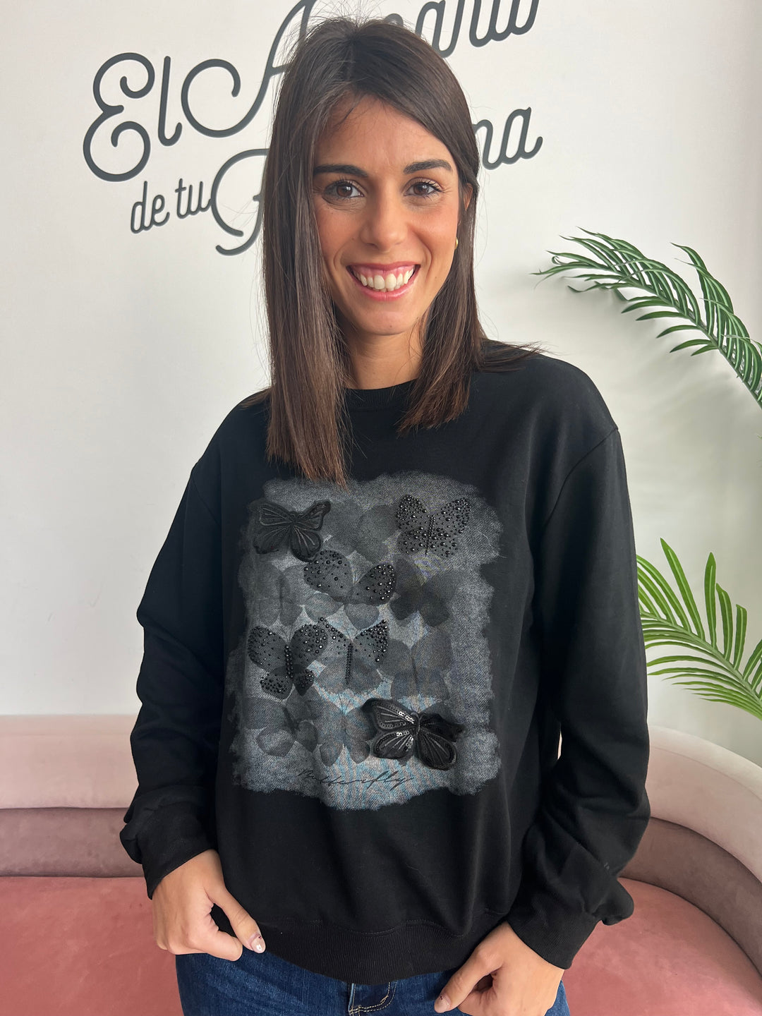 Sudadera Butterfly negro