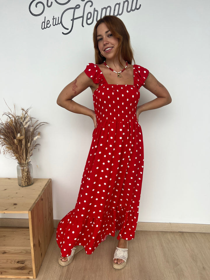 Vestido Violeta rojo