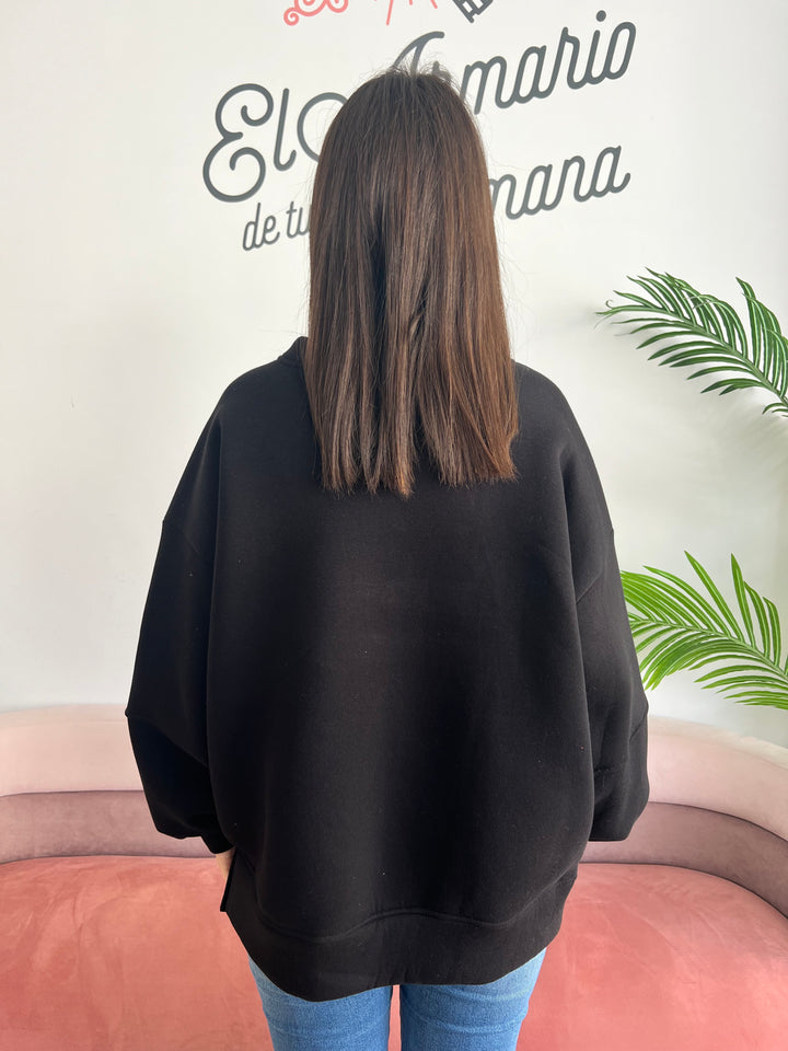 Sudadera Amour negro