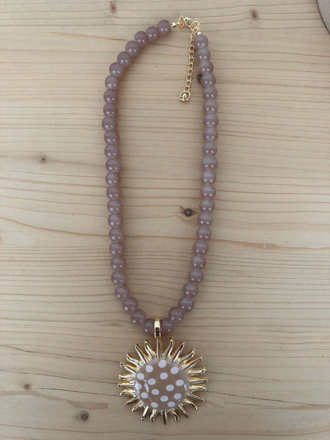 Collar Rita beige (no acero)