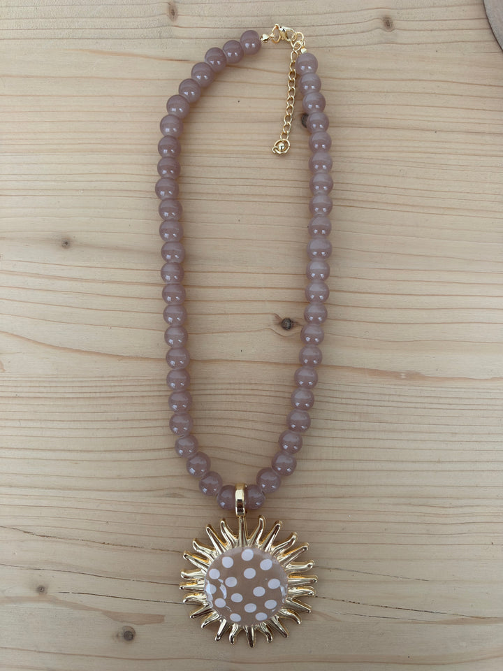 Collar Rita beige (no acero)