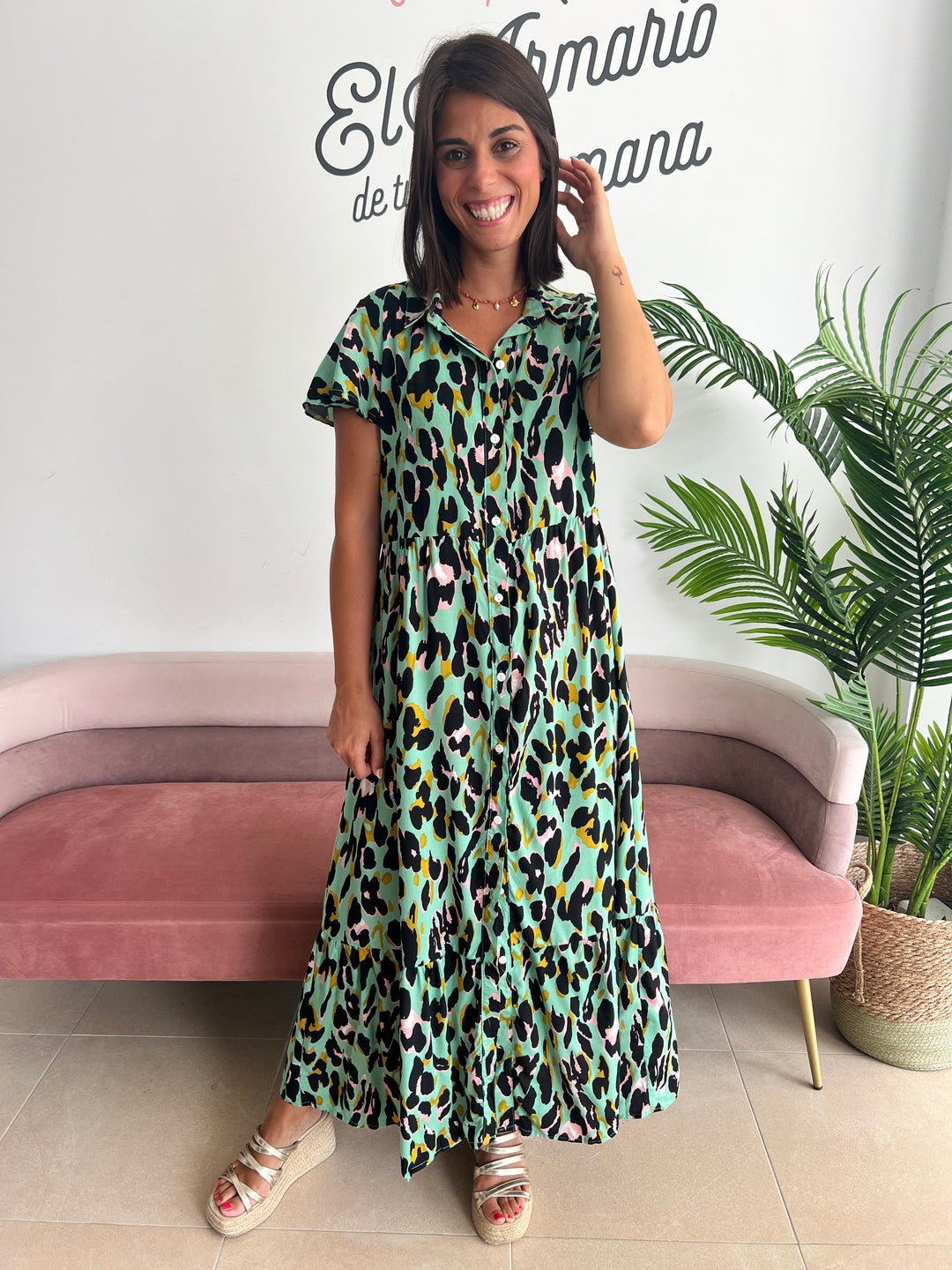 Vestido Carol verde