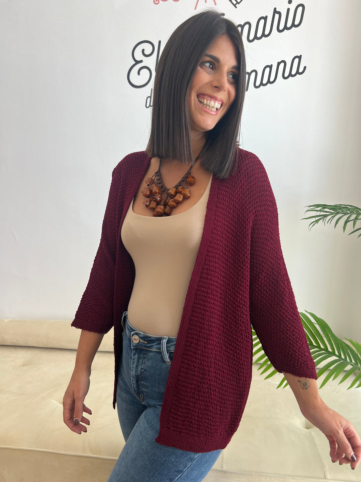Chaqueta María burdeos