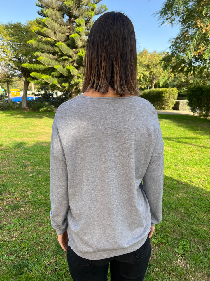 Jersey Christmas gris