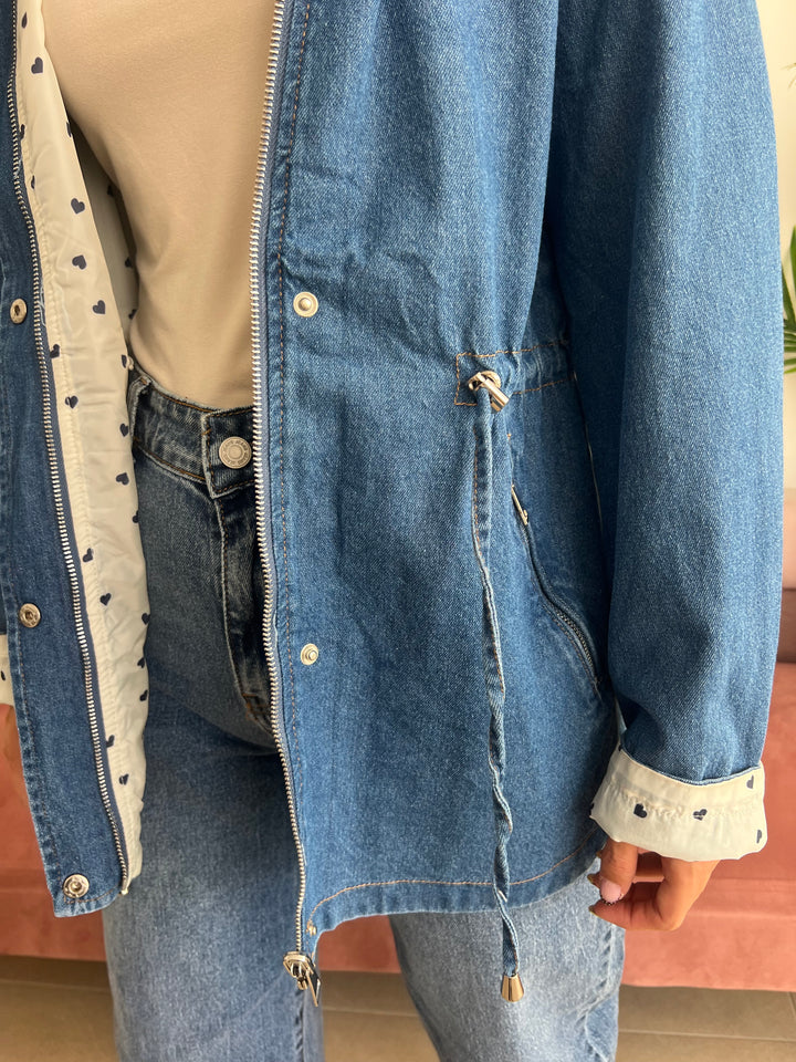 Chaqueta Reversible Corazones