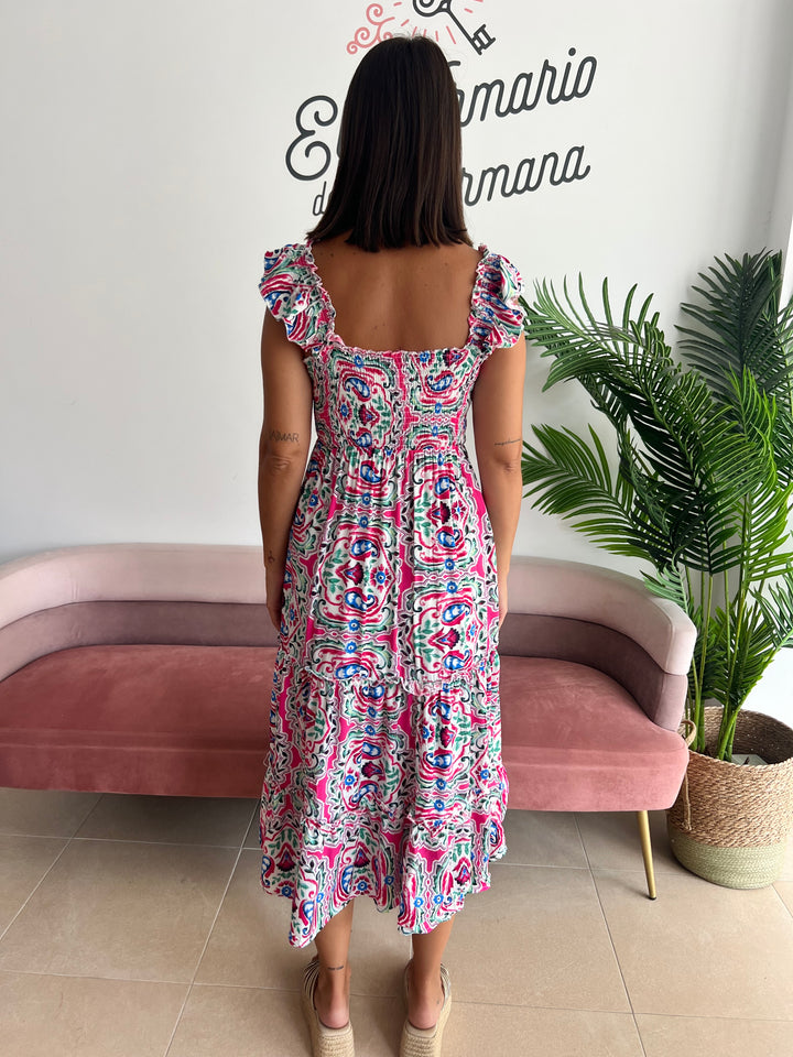 Vestido Molly fucsia