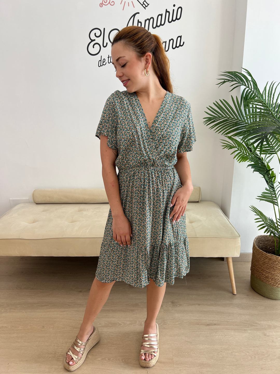 Vestido Pilar camel