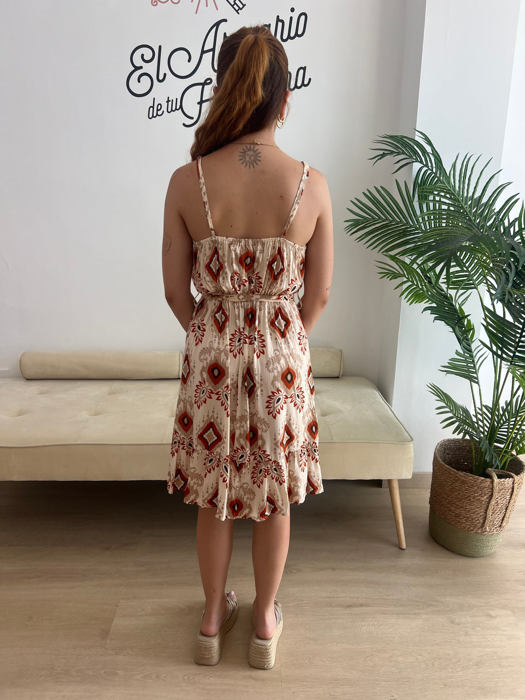 Vestido Victoria beige