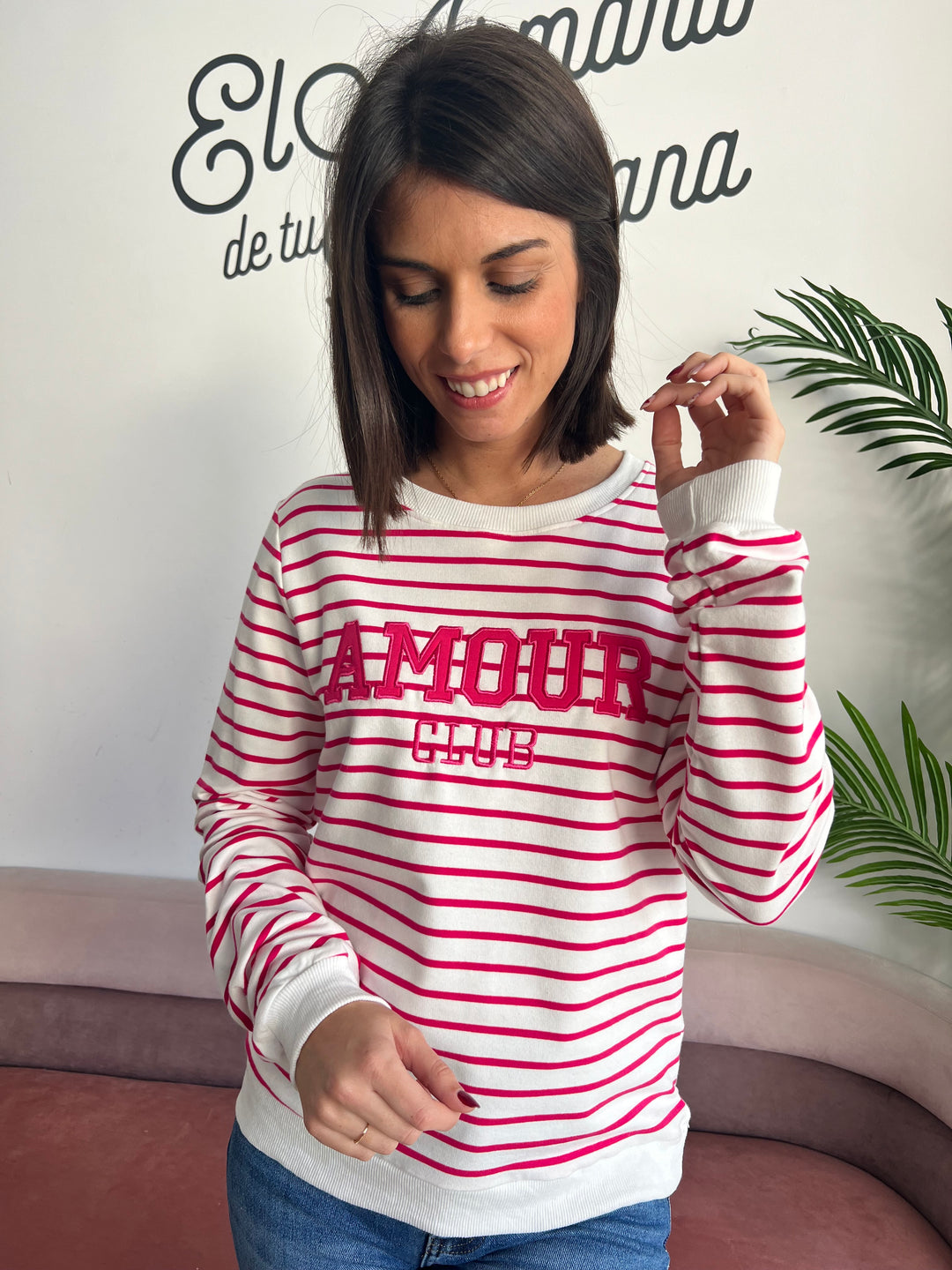 Sudadera Club fucsia