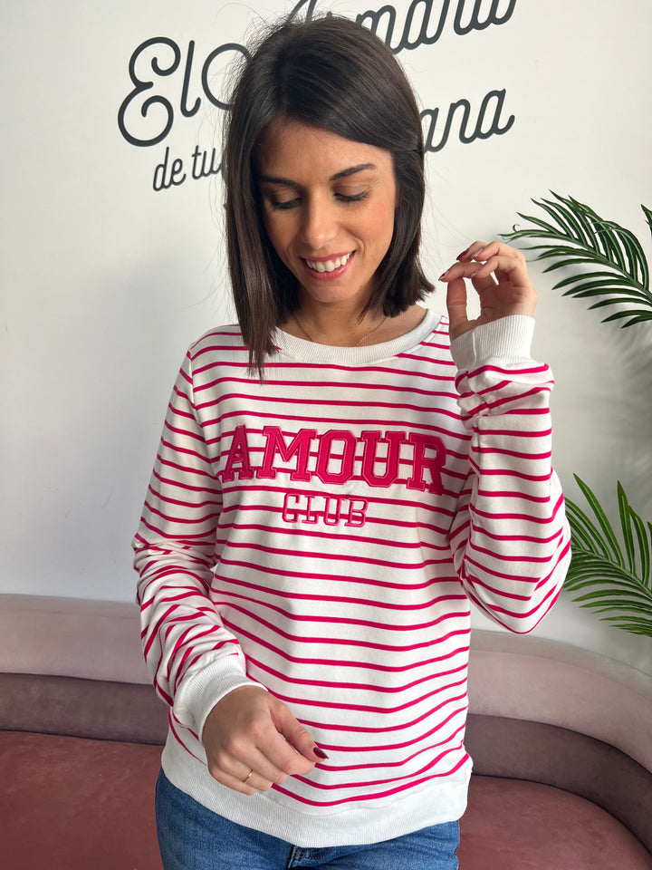 Sudadera Club fucsia