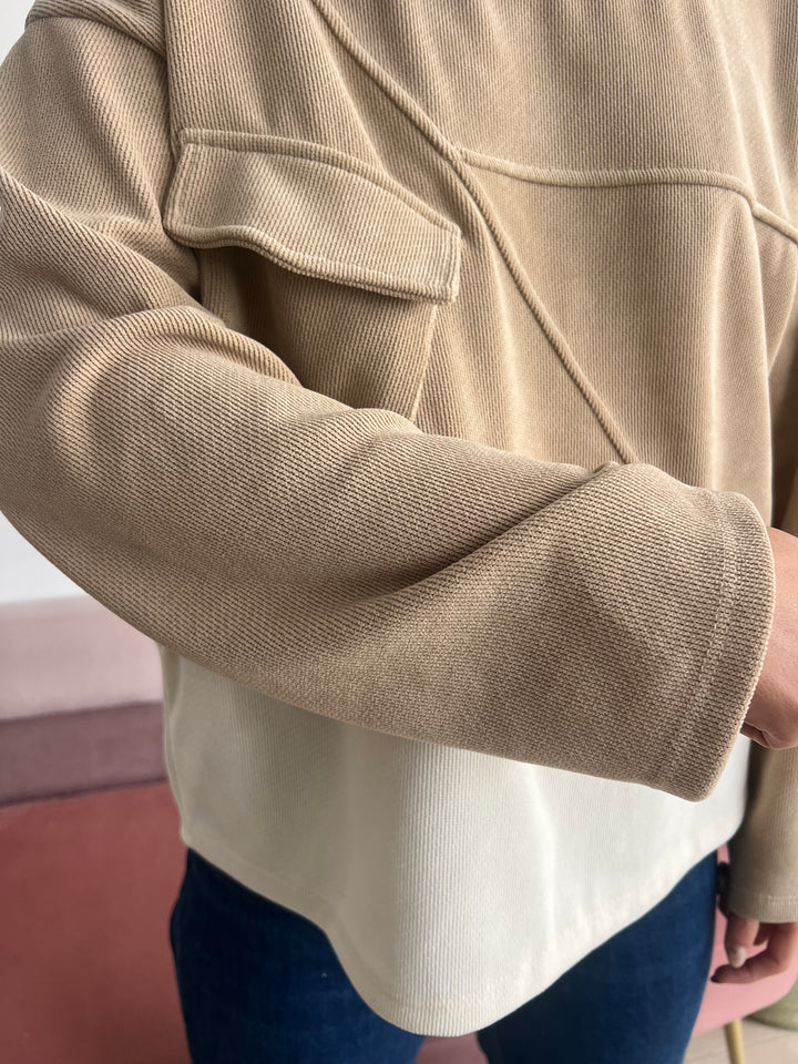 Sudadera Alejandra beige oscuro