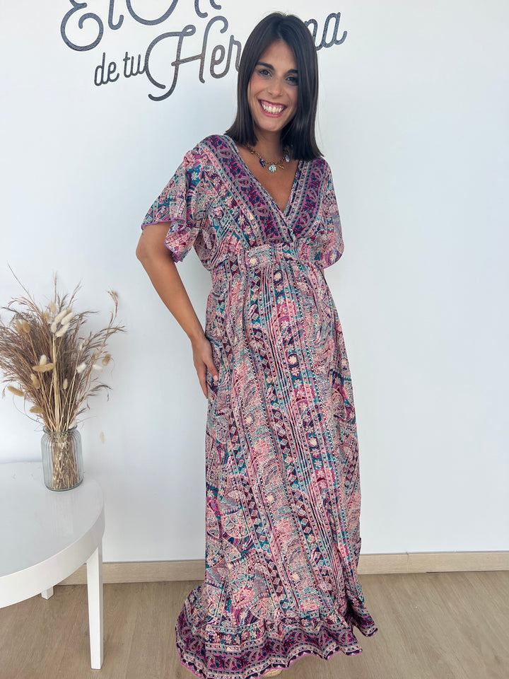 Vestido Vanesa fucsia