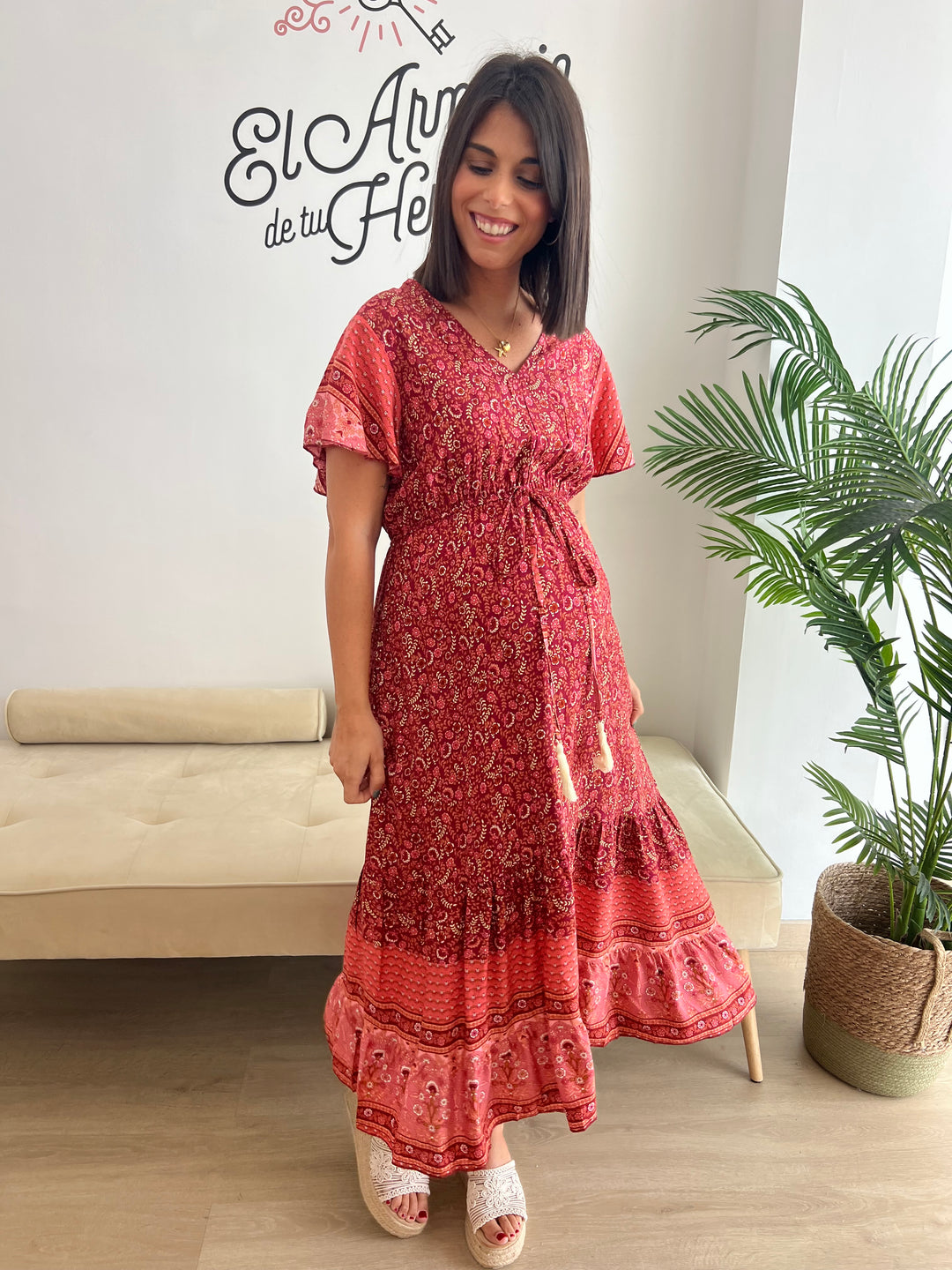 Vestido Lucrecia teja