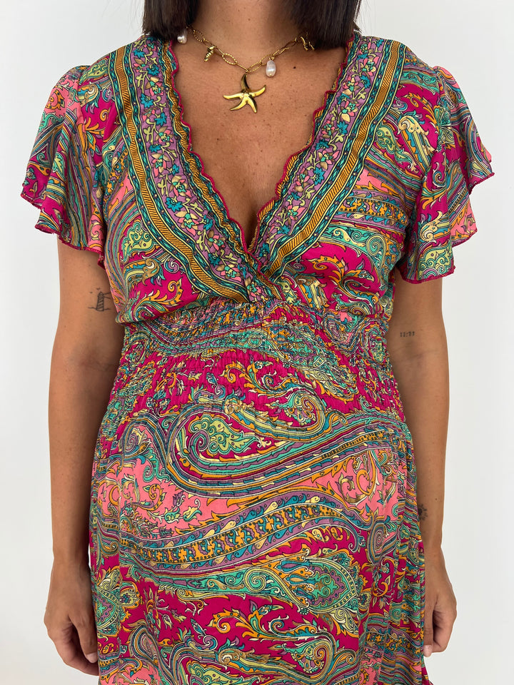 Vestido Riviera fucsia