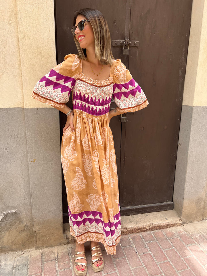 Vestido Megan mostaza