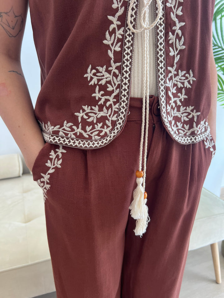 Conjunto Michell marrón
