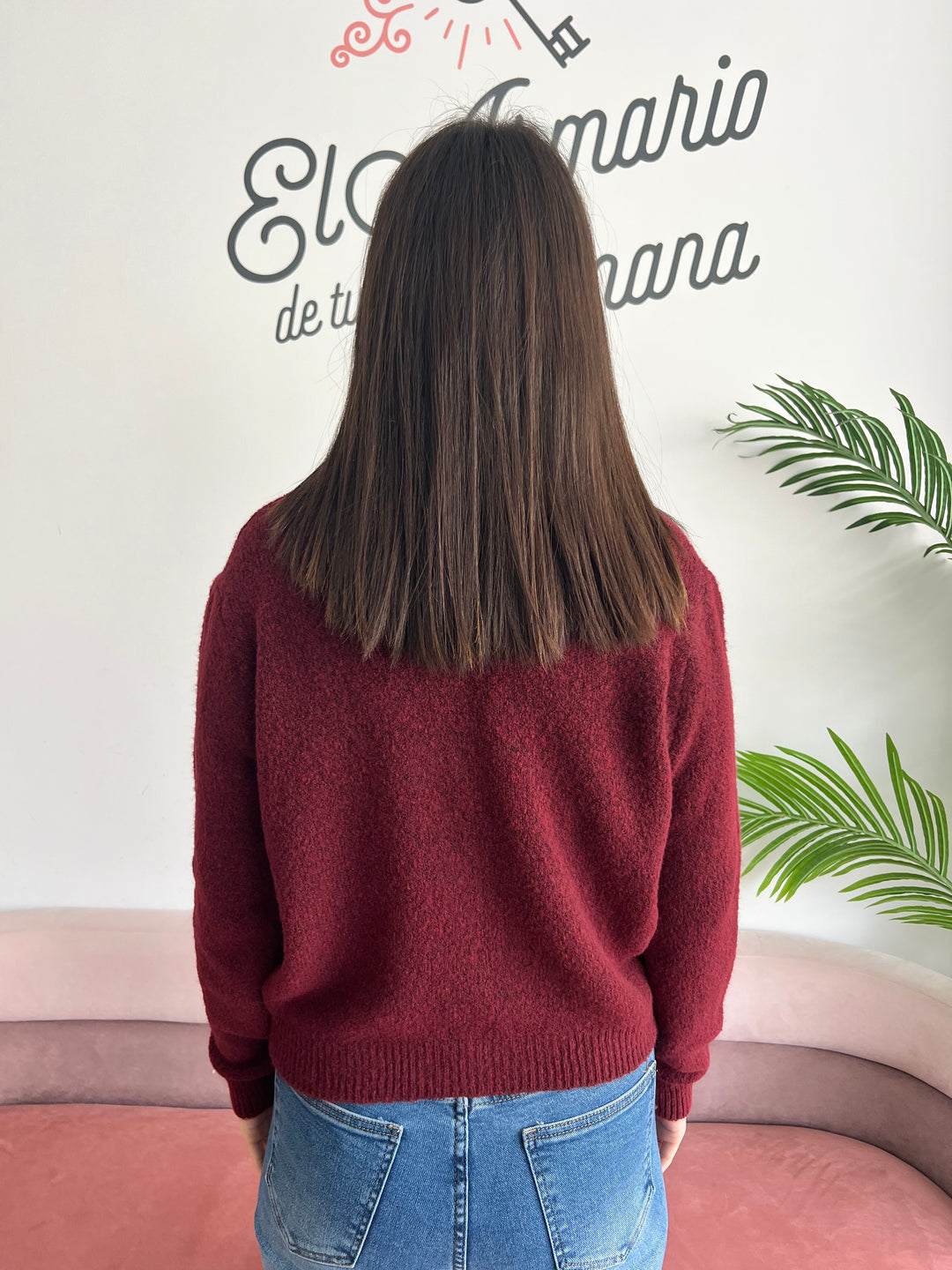 Chaqueta Lía burdeos