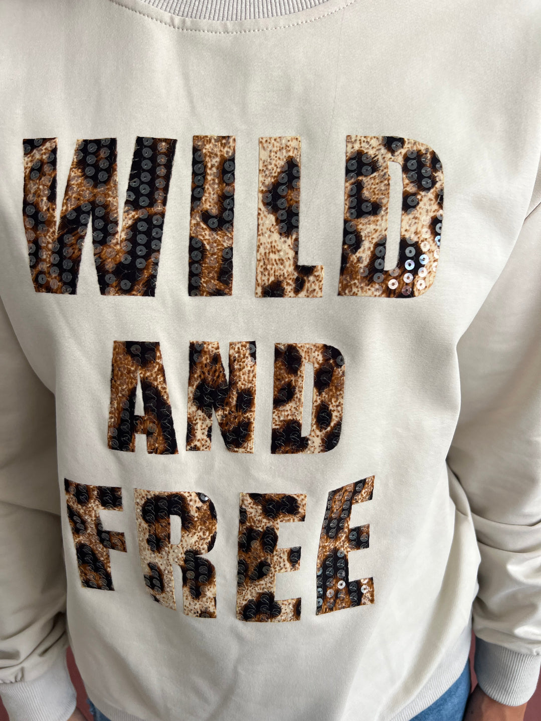 Sudadera Free beige