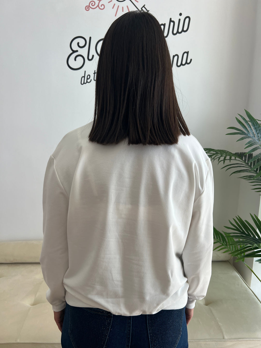 Sudadera Planeta blanco