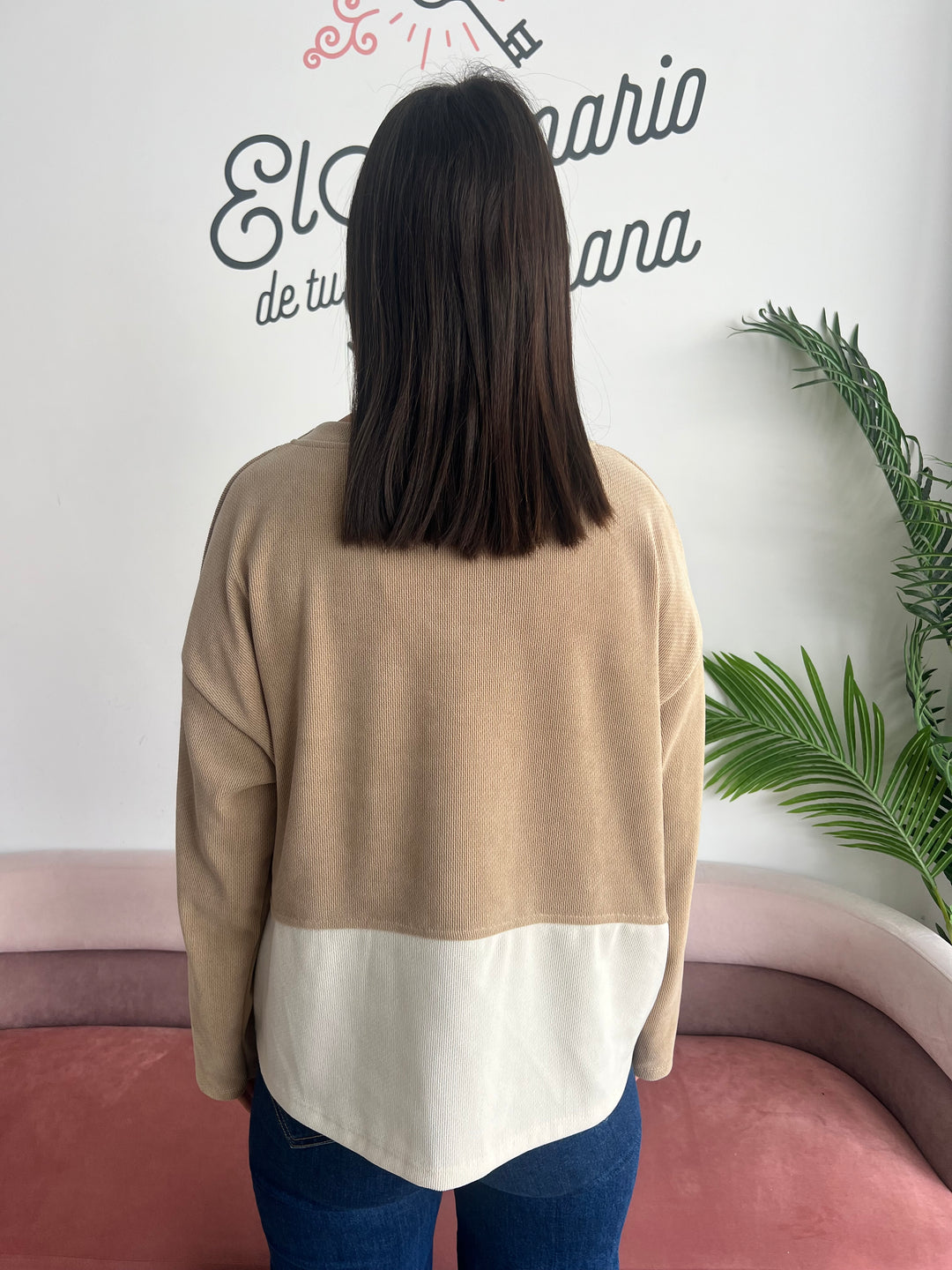 Sudadera Alejandra beige oscuro