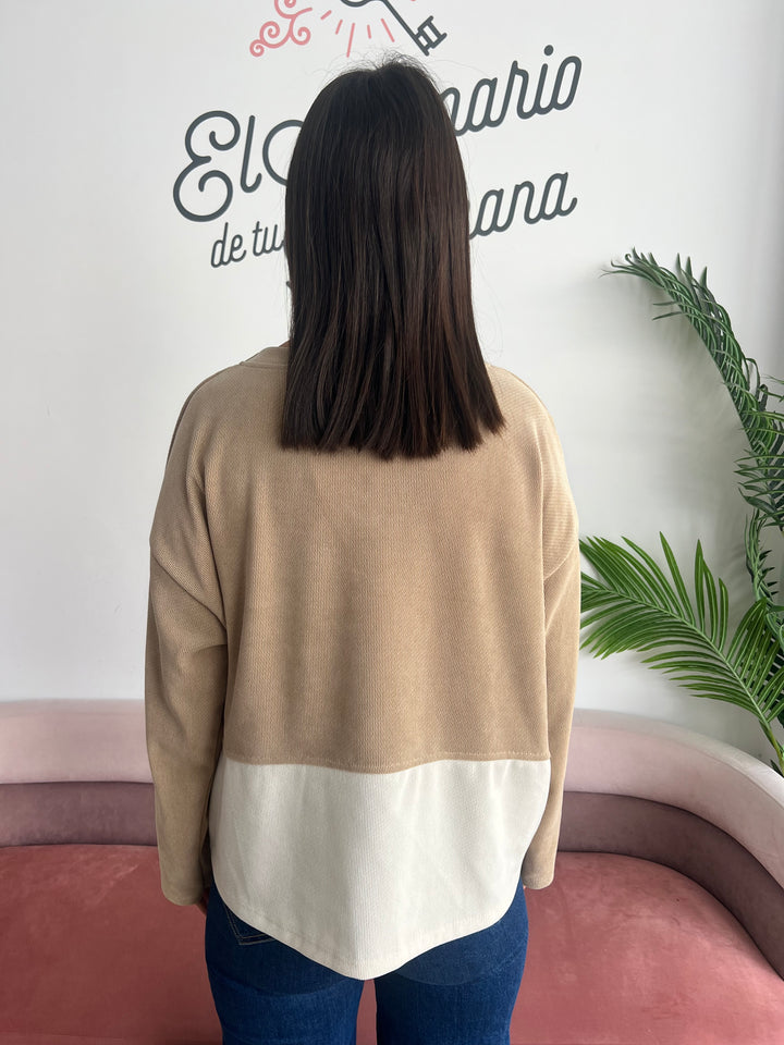 Sudadera Alejandra beige oscuro