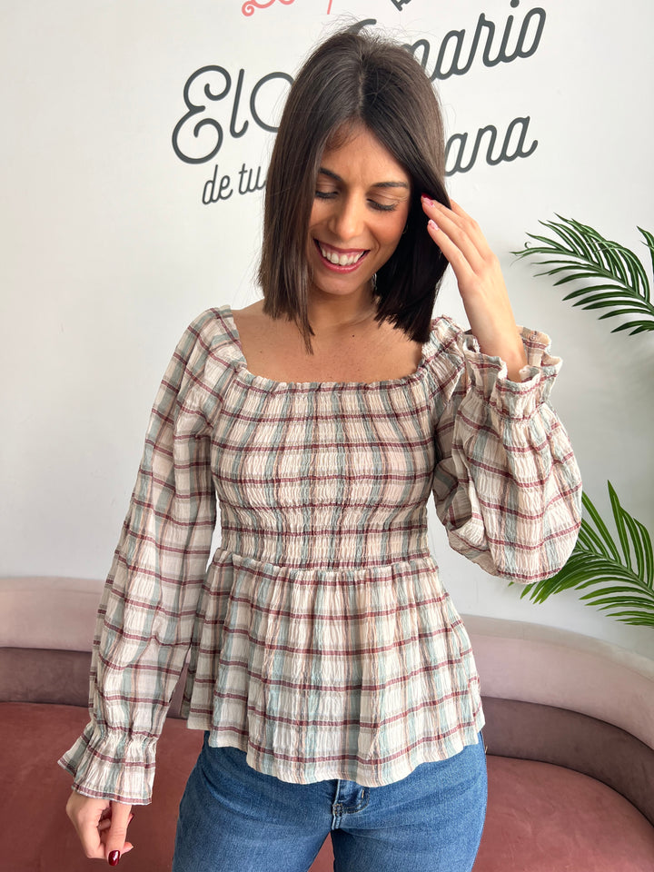 Blusa Lina turquesa