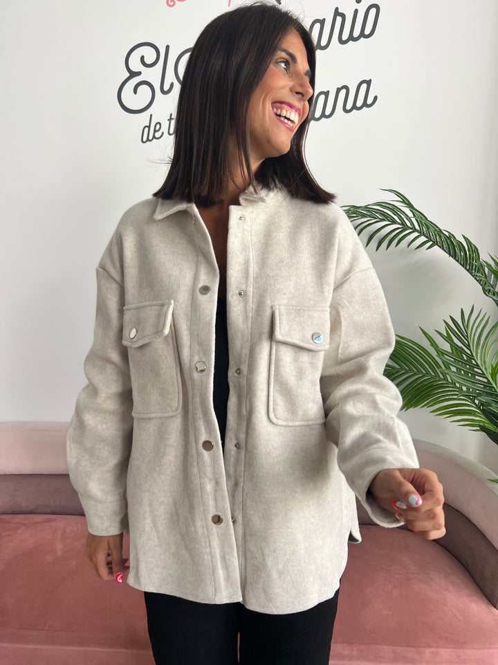 Chaqueta Bianca beige claro