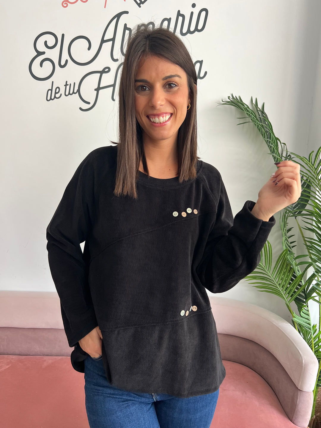 Sudadera Charly negro