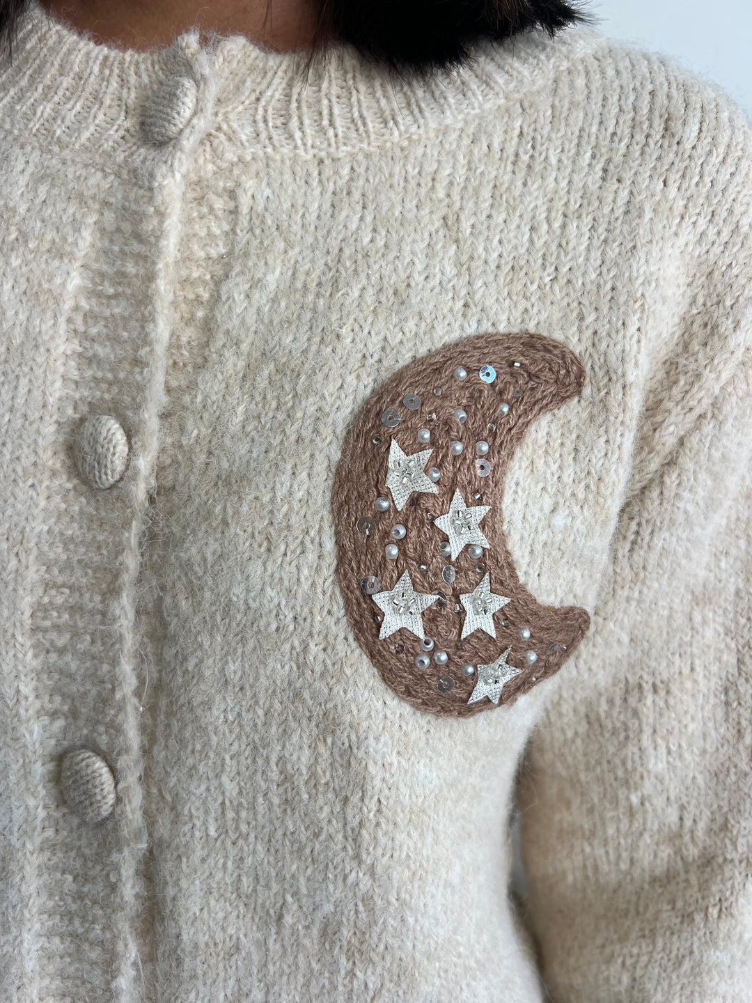 Chaqueta Lunas beige