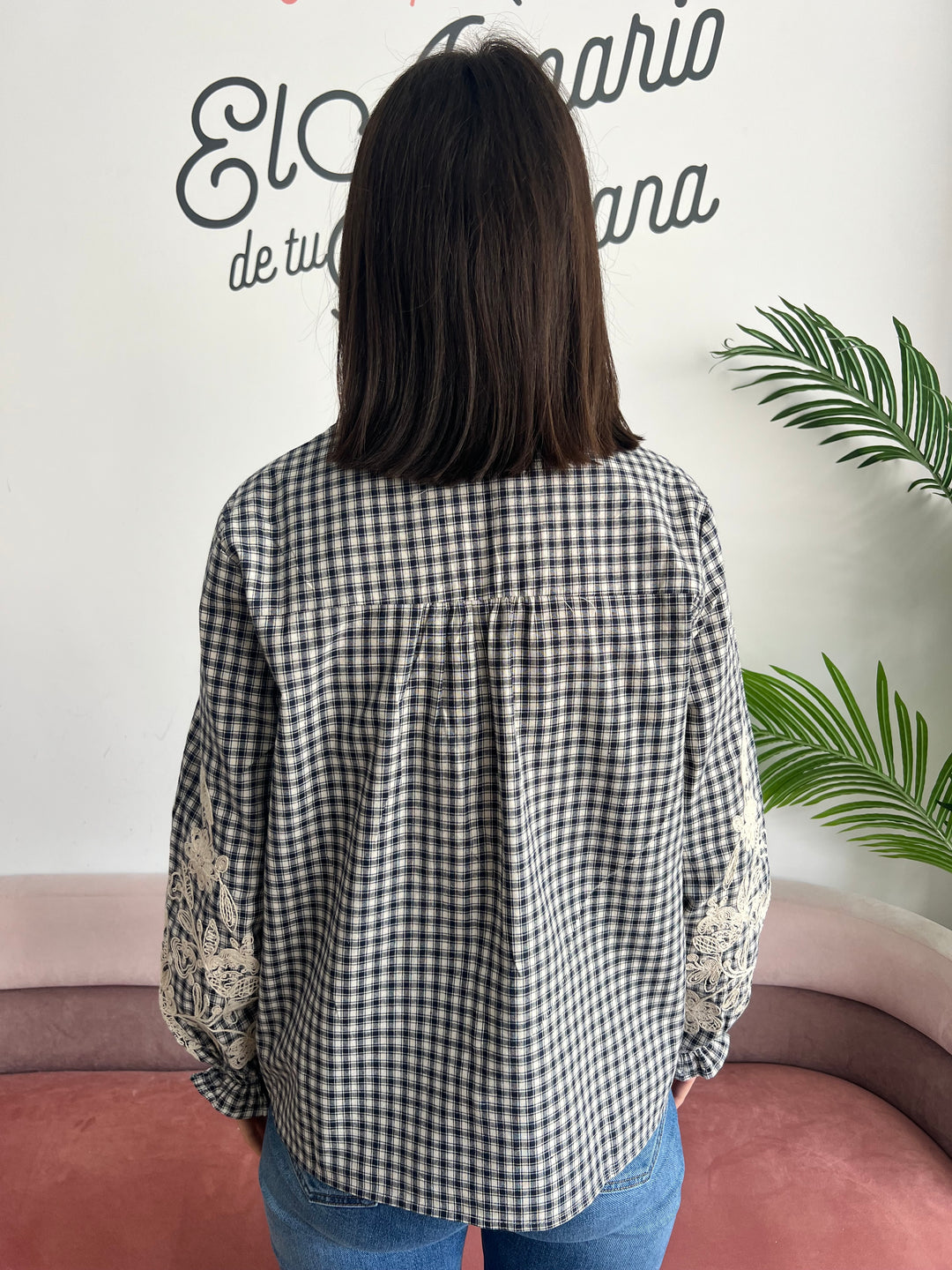 Camisa Manuela azul marino