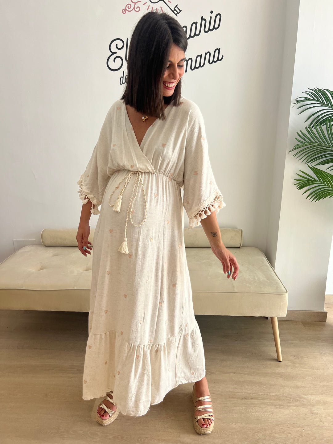 Vestido Amour beige