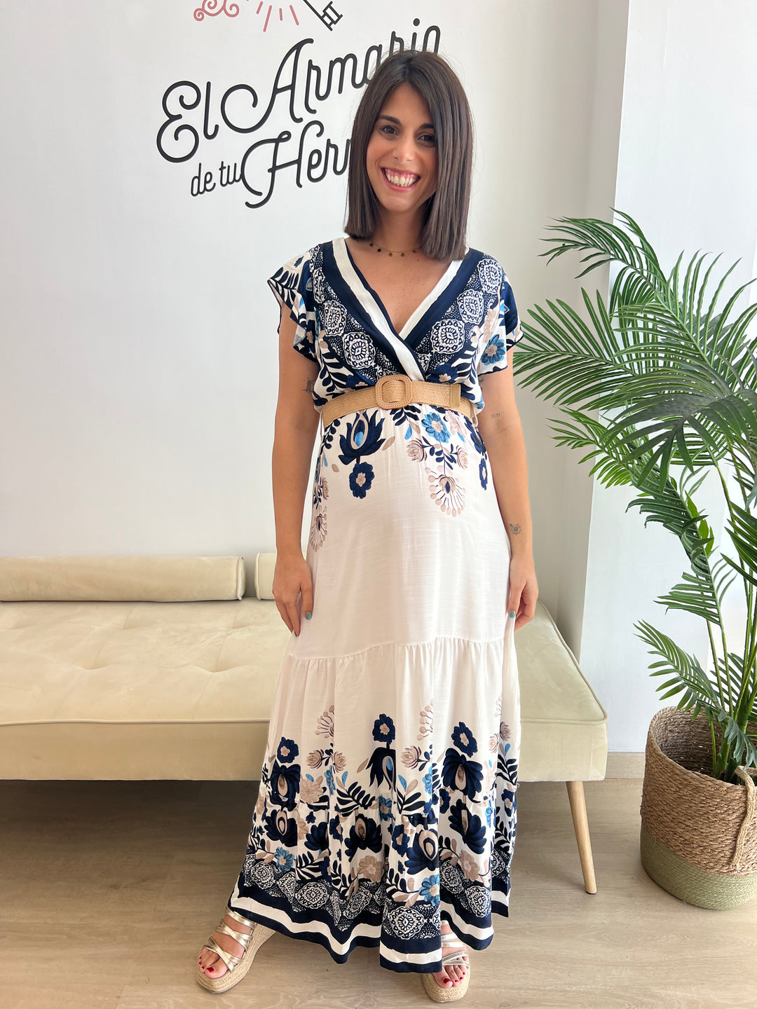 Vestido Dakota azul marino