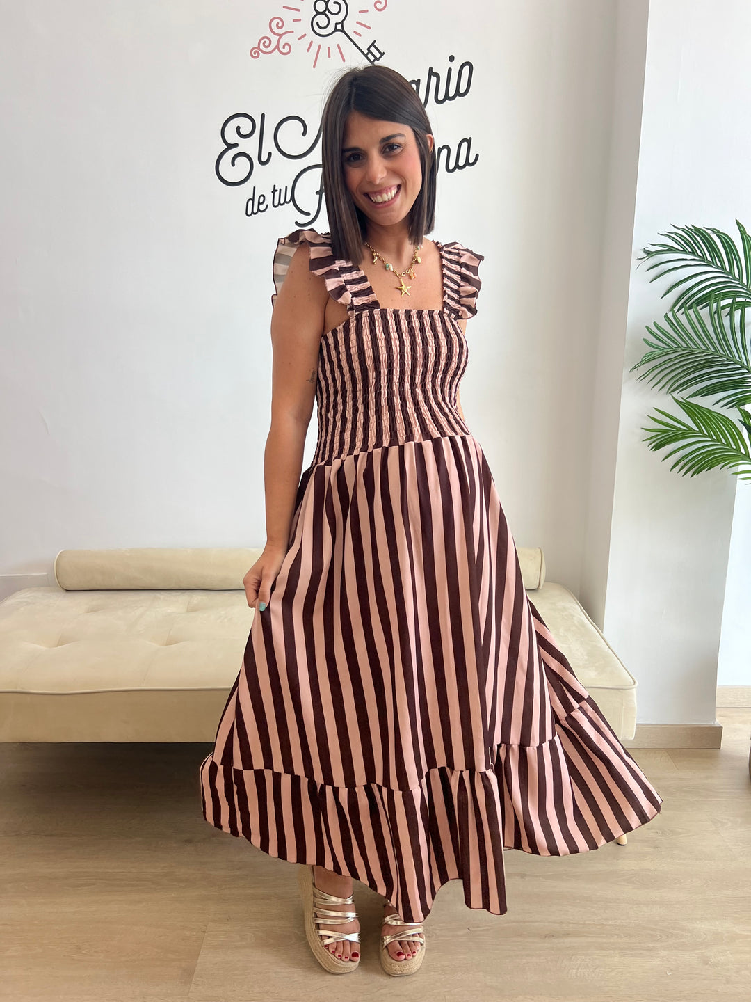 Vestido Marau marrón
