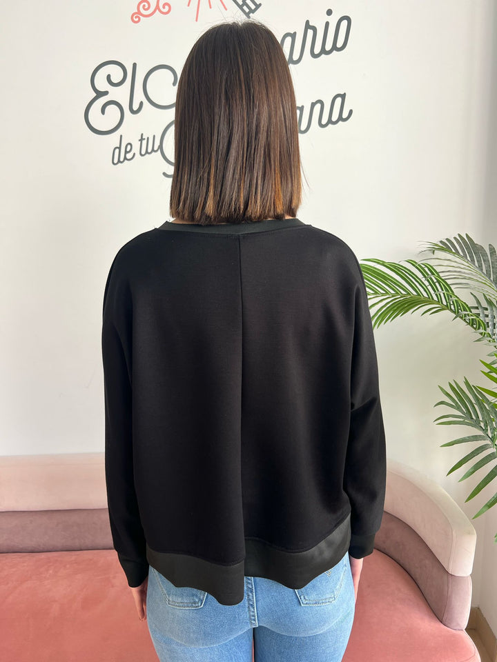 Sudadera Basic negro
