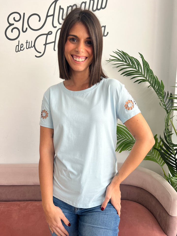 Camiseta Laura celeste